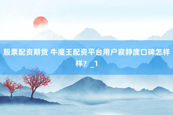 股票配资期货 牛魔王配资平台用户寂静度口碑怎样样?_1