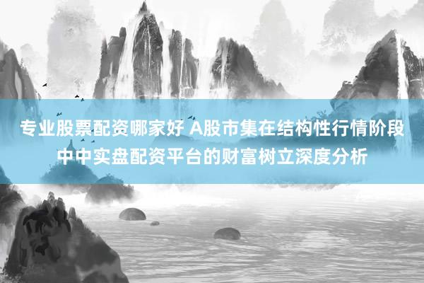 专业股票配资哪家好 A股市集在结构性行情阶段中中实盘配资平台的财富树立深度分析